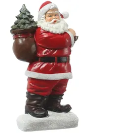 MARELIDA LED Dekofigur Weihnachtsmann 30 cm rot