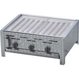 Gasgrill Edelstahl 3 flammig m. Rost 65 x 53 x 27 cm Grill f. Verein Partygrill