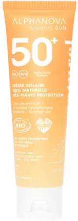 Alphanova Sun Sonnenschutzcreme SPF50+ Parfümiert 100% Natürlich Und Bio 50g