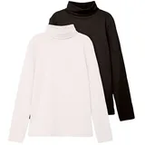 NAME IT 2er-Pack Rollkragenpullover in White Alyssum | Gr.: 158/164
