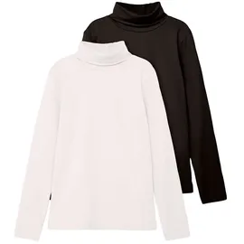 NAME IT 2er-Pack Rollkragenpullover in White Alyssum | Gr.: 158/164