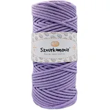 Baumwollkordel 3mm 100m, 46 Farben, Häkelkordel, Geflochten Baumwollkordel 3mm, Makramee Kordel, Makramee Garn, Premium Garn, Makramee Seil (Lavendel)