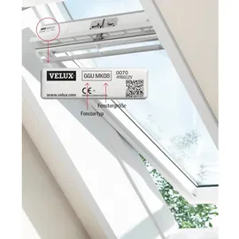 VELUX Verdunkelungsrollo DKL UK08 0705 uni grau/aluminium