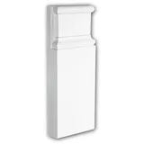 Profhome Zierelement Türumrandung PROFHOME Weiß 2 St. 25 x 9,5 x 3,1 cm