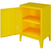 [en.casa] Nachtschrank Inari 57 x 40 x 30 cm Gelb