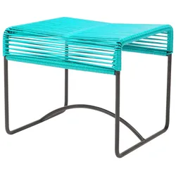 Acapulco Design - Acapulco Hocker, aquaverde / schwarz