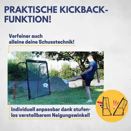 Best Sporting Fußballtor Schwarz/Rot 213 x 153 x 76 cm