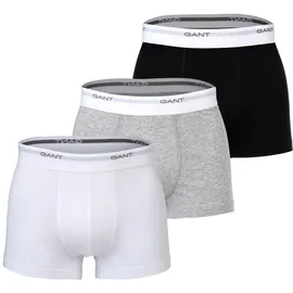 GANT Boxershorts 3er Pack Schwarz / Grau / Weiß XL