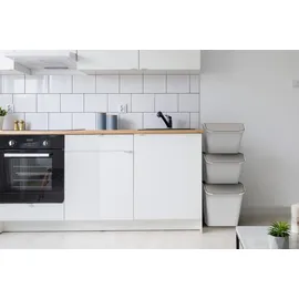 SmartStore Aufbewahrungsbox Stack-it L 51 l 1-tlg. grau/weiß