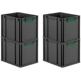 Proregal Eurobox NextGen Color 32 x 30 x 40 cm 4-tlg. schwarz/grün