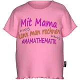TRIGEMA T-Shirt "TRIGEMA T-Shirt mit lustigem Spruch-Print", Mädchen, Gr. 92, pink (candy), Feinripp, 100% Baumwolle (Bio-Baumwolle kbA), Basic, Rundhals, Shirts T-Shirt