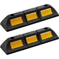 Wiltec Radstopper 47,5 x 12 x 8 cm 2x Einparkhilfe aus Gummi