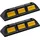 Wiltec Radstopper 47,5 x 12 x 8 cm 2x Einparkhilfe aus Gummi