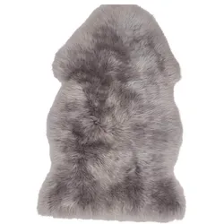 WARM & COMFY Schaffell 100 cm, light grey Wolle Grau Dunkelgrau cm