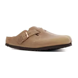 Birkenstock Boston Naturleder schmal braun 37
