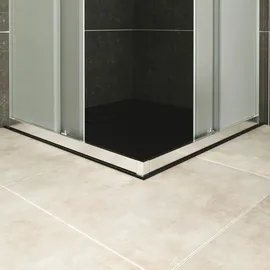 iflair Diana Eckdusche mit Schiebetür rechts 90 x 100 cm satiniert Sicherheitsglas DK77