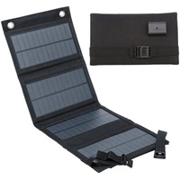 Jooheli Solarpanel, 10W Tragbares Solarladegerät, USB Ports Wasserdicht Solarpanel, Wireless Solar Powerbank für Smartphones, Tablets und mehr, Faltbar Solarpanel für Outdoor Aktivitäten