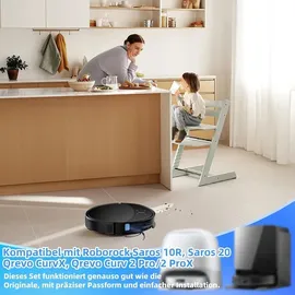 VIEWALL Zubehör für Roborock Saros 10R/Saros 20/Qrevo CurvX/Qrevo Curv 2 Pro/ProX Staubsauger