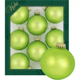 Krebs Glas Lauscha Hellgrün matt uni 7cm