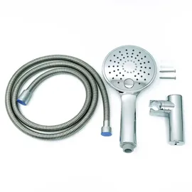 Aloni Slim Handbrause Set mit Brauseschlauch und Wandhalterung weiß chrom