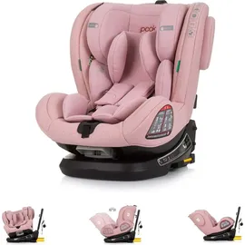 Chipolino Kindersitz Peak i-Size (40 - 150 cm) Isofix, SPS, drehbar, verstellbar rosa