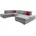 die planbar Wohnlandschaft Polyester U-Form 3-Sitzer Grau