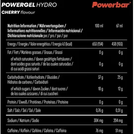 Powerbar PowerGel Hydro Cherry 24 x 67 ml