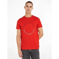 Tommy Hilfiger T-Shirt »MONOTYPE ROUNDLE TEE«, Gr. L, Fireworks,