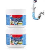 Bell Bird Kristall‐Abflussreiniger mit Natriumhydroxid, Extra Stark Rohrfrei Rohrreiniger Cleaner für Küche & Bad, Waschbecken, Abflüsse und Duschrohre-2er Pack