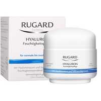 RUGARD Hyaluron Feuchtigkeitspflege: Erfrischende Feuchtigkeitscreme mit Hyaluronsäure & Süßmandelprotein für normale & trockene Haut, 100ml