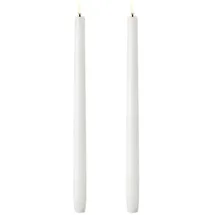 Piffany Uyuni LED Tafelkerze 35 cm 2 Stück weiß