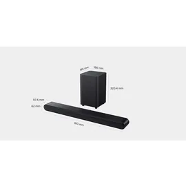 TCL S Series S643W Soundbar-Lautsprecher Schwarz 3.1 Kanäle 240 W - Schwarz