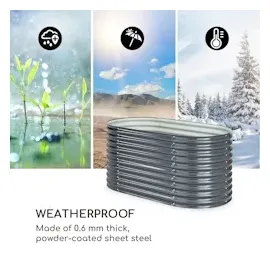 Blumfeldt High Grow 160 x 80 x 80 cm Anthrazit