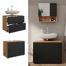 Vicco Waschbeckenunterschrank Irma Anthrazit 80 x 59 cm 2 Schubladen