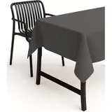 texpot Tischdecke Lotuseffekt Leinenoptik Bügelfrei Fleckschutz wasserabweißend (1-tlg) grau Quadratisch | 90 cm x 90 cm