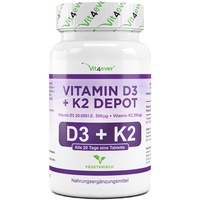 Vit4ever Vitamin D3 20.000 I.E + Vitamin K2 200 mcg Tabletten 180 St.