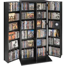 Vevor DVD-Schrank 61 x 36,8 x 127 cm Schwarz
