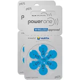 2x Varta Power One Hörgerätebatterien P675 Blau PowerOne PR44 6er Blister