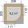 Weka Gartenhaus 229 A 2,09 x 2,05 m grau
