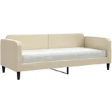 vidaXL Tagesbett mit Matratze 80 x 200 cm creme