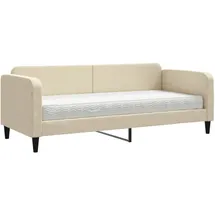 vidaXL Tagesbett mit Matratze 80 x 200 cm creme