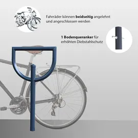 Baumarktplus Fahrradständer 5 x Anlehnbügel 118 x 56 cm Ø 60 mm
