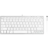 Macally UCSLIMKEYCA, kompakte USB-C-Tastatur für Mac, US QWERTY Tasten-Layout