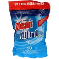 at home CLEAN Spülmaschinen-Tabs ALL in 1, 90er Packung (0,10€/WL) es**