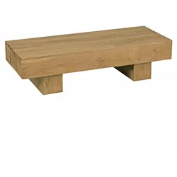 KADIMA DESIGN Couchtisch Massiv-Holz Akazie 120cm breit Design Wohnzimmer-Tisch dunkel-braun Landhaus-Stil