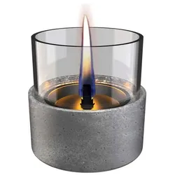 Tenderflame Tischfeuer Aster Lava Glas Grau
