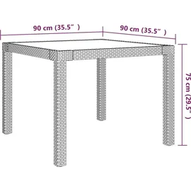 vidaXL Garten-Essgruppe 5-tlg. Beige