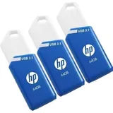 USB 3.1 HP 64 GB X755W, Blau, 3 Stück