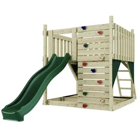 OUTDOORTOYS Spielturm Plattform Sternenhimmel Dunkelgrün Holz