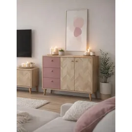 Schildmeyer Visby 109 x 73,9 x 33,05 cm Eiche hell/Mauve